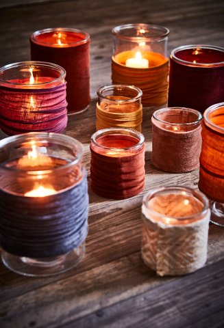 Candele e porta candela